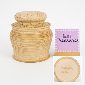 Vintage GT Mark 600/111 Speckle Rustic Farmhouse Canadian Stoneware Canister Jar